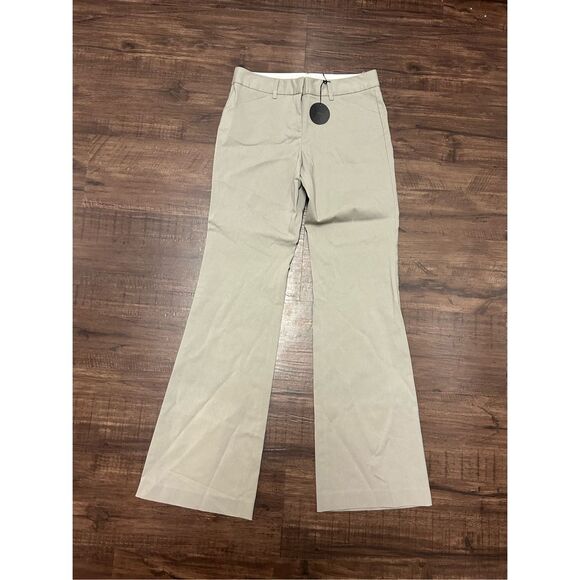 Express NWT Light Grayish Khaki Editor Straight-Leg Pants, Sz 0 - Picture 1 of 7